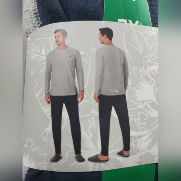 Tommy Bahama Mens 2 PC Relaxed Fit Lounge Set ~GRAY ~XL **NEW - Picture 8 of 10